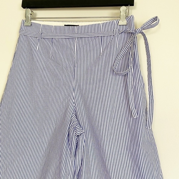 J. CREW Cuffed Wide Leg Crop Shirting Striped 4 - Picture 4 of 15
